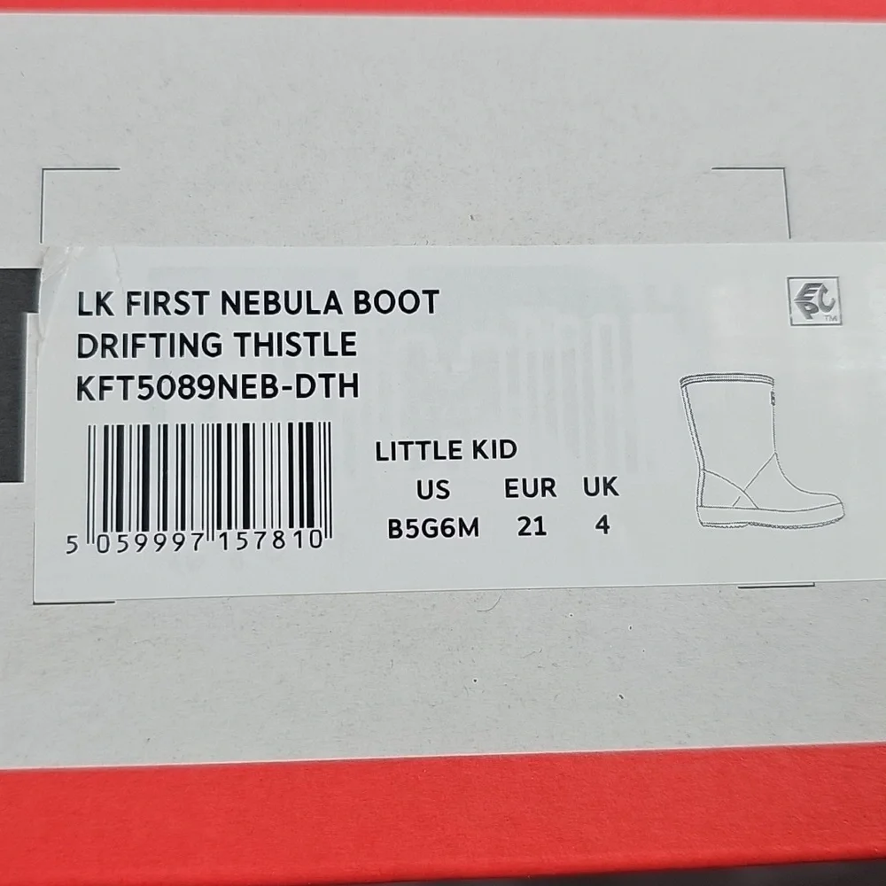 NIB Hunter Toddler First Classic Nebula Rain Boots Iridescent Purple Lavender 5